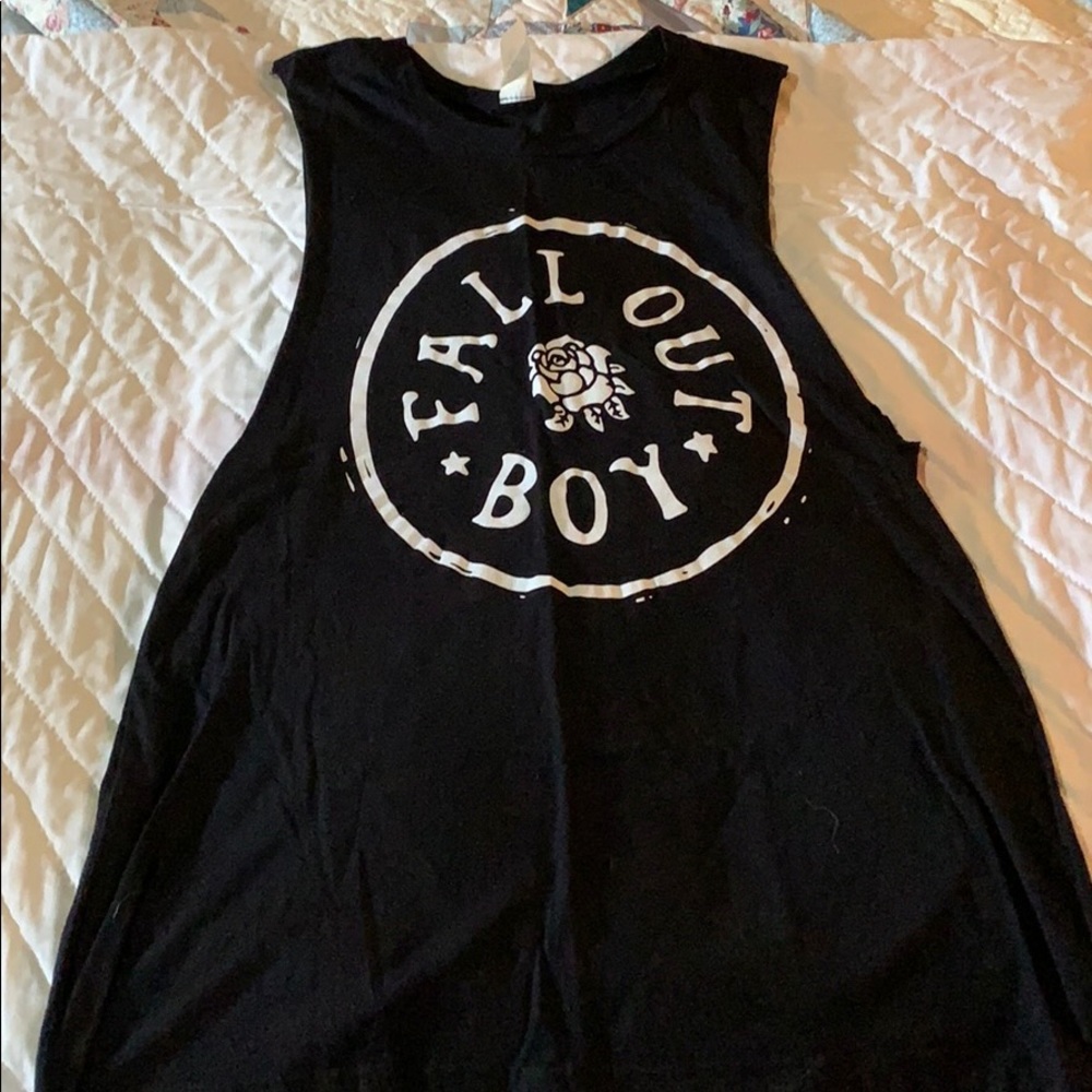 Fall Out Boy cut off tank top